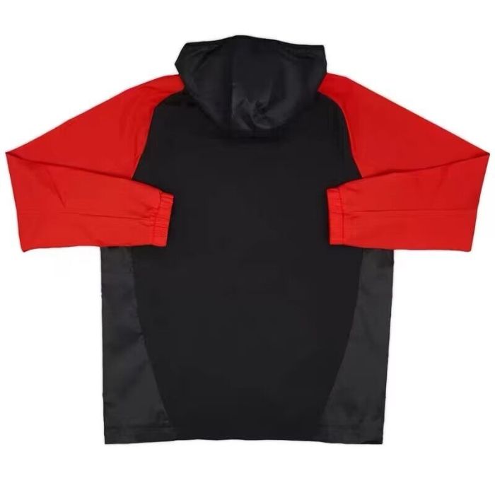 2024 Arsenal Black/Red Soccer Windbreaker Jacket Football Jacket