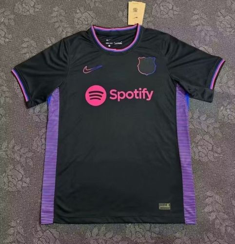Barcelona Camisetas de Futbol Fans Version 2024-2025 Barcelona Black Special Edition Soccer Jersey