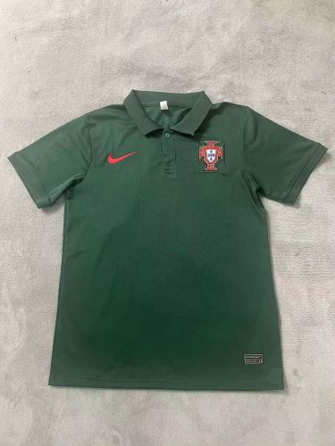 2024 Portugal Green Soccer Polo Football Shirt