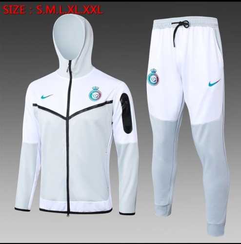 2024 Real Madrid White Soccer Training Hoodie and Pants