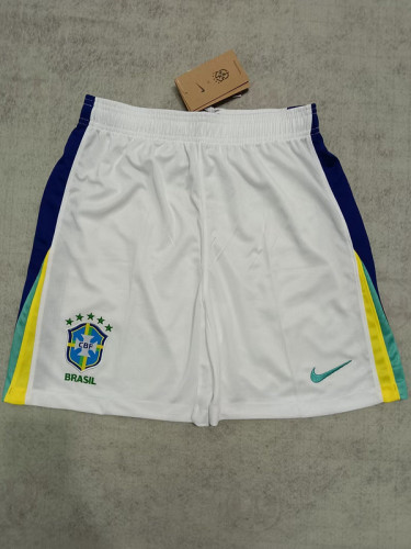 Fan Version Brazil 2024 Away Soccer Shorts Brasil Football Shorts