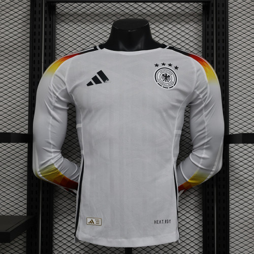 Long Sleeve Player Version Germany 2024 Home Soccer Jersey Deutsch Football Shirt