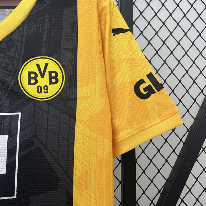 Fan Version 2024 Borussia Dortmund Black/Yellow Special Edition Soccer Jersey BVB Football Shirt