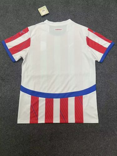 Fans Version 2024 Paraguay Home Soccer Jersey Football Shirt