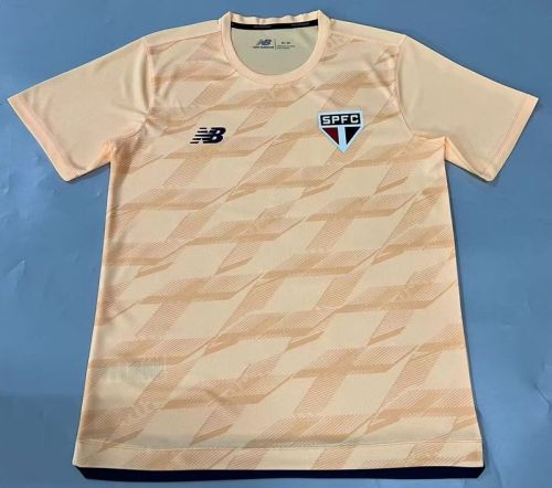 Fans Version 2024-2025 Sao Paulo Yellow Goalkeeper Soccer Jersey