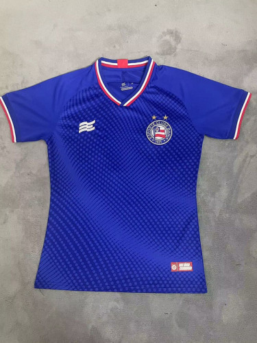 Women Bahia 2024-2025 Black Soccer Jersey Girl Football Shirt