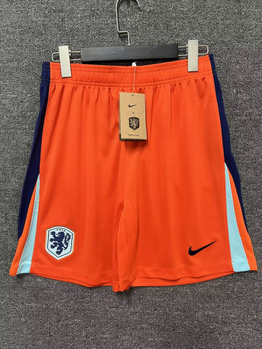 Fan Version Netherlands 2024 Home Soccer Shorts Football Shorts