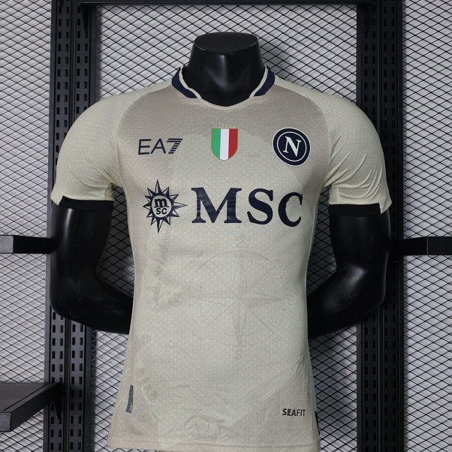 with Scudetto Patch Player Version 2024 Calcio Napoli 2024 La Everywhere Football Shirt Napoles Soccer Jersey