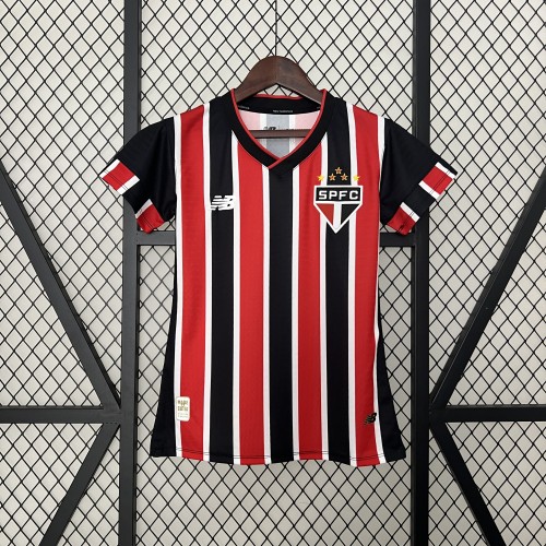 Women 2024-2025 Sao Paulo Away Soccer Jersey Girl Football Shirt