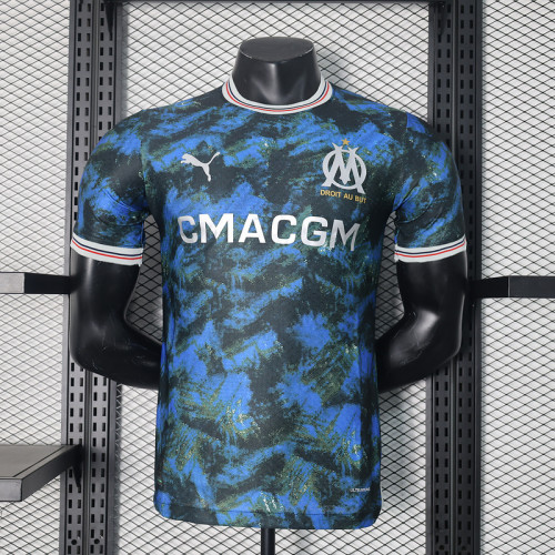 Player Version 2024-2025 Olympique de Marseille Away Soccer Jersey Football Shirt