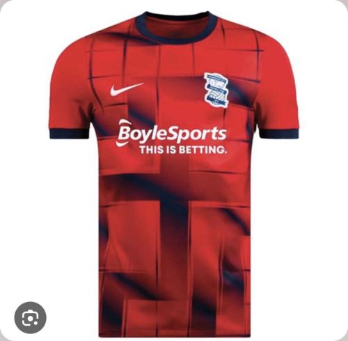 Fans Version 2023-2024 Birmingham City Red Soccer Jersey Football Shirt