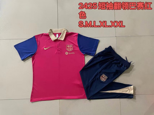 Adult Uniform 2024 Barcelona Red/Blue Soccer Polo and Pants