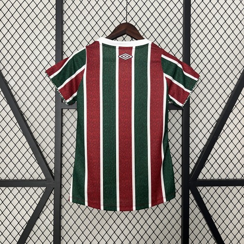 Women Fluminense 2024-2025 Home Soccer Jersey Girl Football Shirt