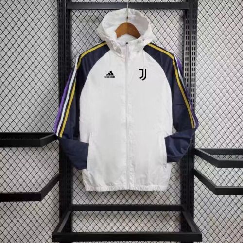 2024 Flamengo White/Dark Blue Soccer Windbreaker Jacket Football Jacket