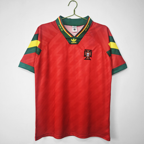 Retro Jersey 1992-1994 Portugal Home Soccer Jersey Vintage Football Shirt