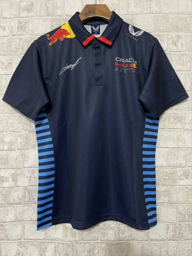 2024 Red Bull 11 PEREZ Dark Blue Polo Red Bull Shirt