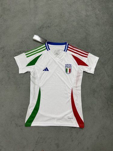 Women Italy 2024 Away Soccer Jersey Girl Football Shirt
