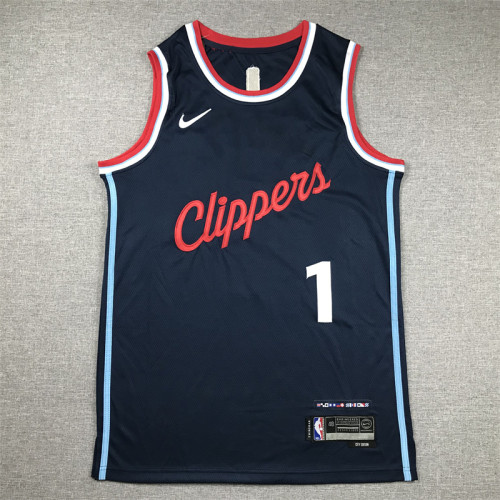 New Los Angeles Clippers 1 HARDEN Dark Blue NBA Jersey Basketball Shirt