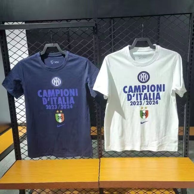 2023-2024 Inter Milan Champions Cotton Football Shirt Inter Soccer Jersey