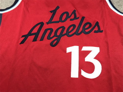 New Los Angeles Clippers 13 GEORGE Red NBA Jersey Basketball Shirt