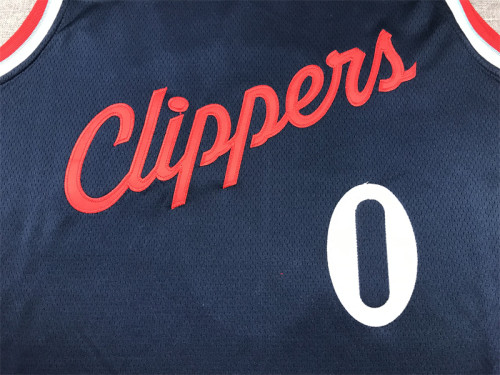 New Los Angeles Clippers 0 WESTBROOK Dark Blue NBA Jersey Basketball Shirt