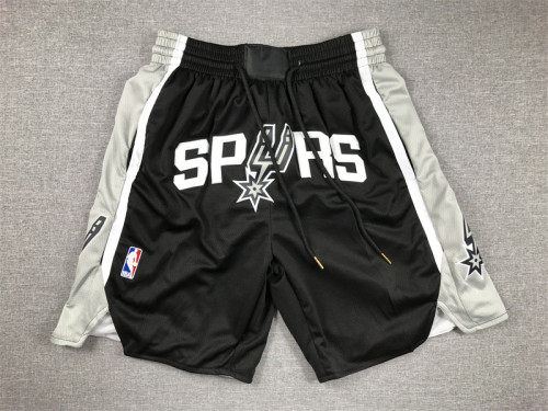 with Pocket San Antonio Spurs Basketball Shorts Black NBA Shorts