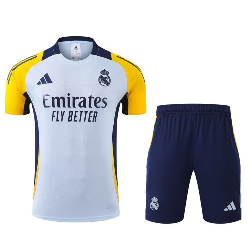 Adult Uniform 2024 Italy Light Blue/Yellow Soccer Training Jersey and Shorts Football Kits