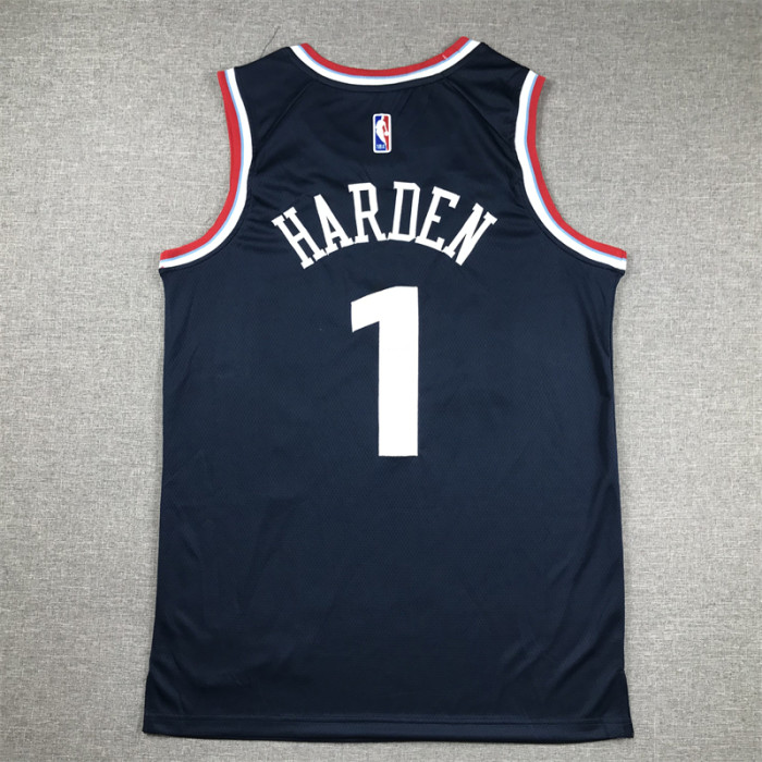 New Los Angeles Clippers 1 HARDEN Dark Blue NBA Jersey Basketball Shirt