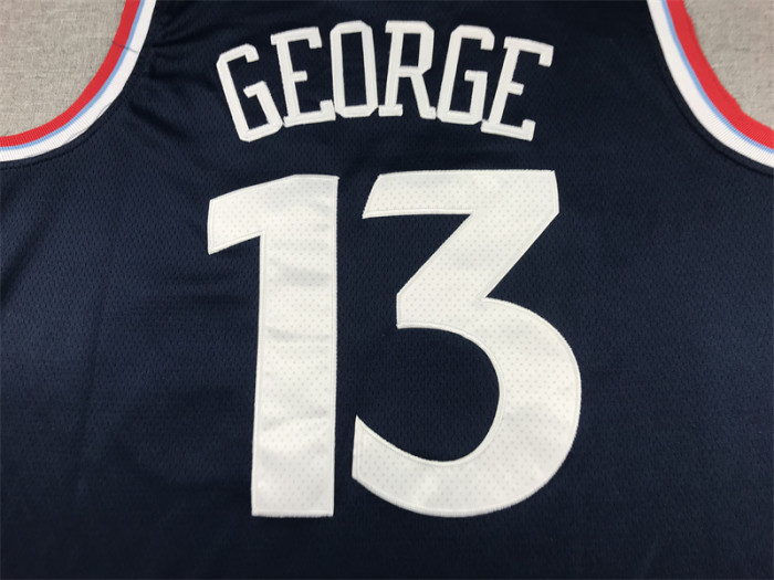New Los Angeles Clippers 13 GEORGE Dark Blue NBA Jersey Basketball Shirt