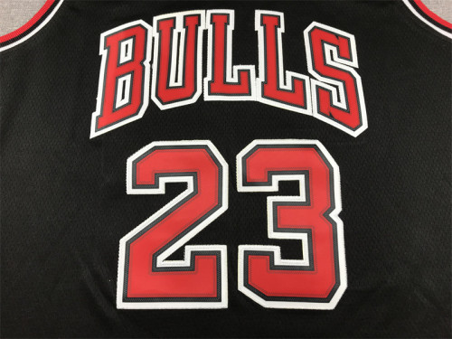 with New Material Chicago Bulls 23 JORDAN Black Basketball Shirt NBA Jersey