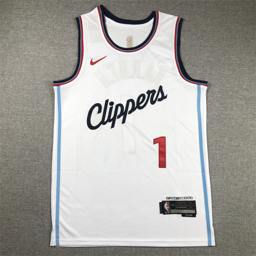 New Los Angeles Clippers 1 HARDEN White NBA Jersey Basketball Shirt