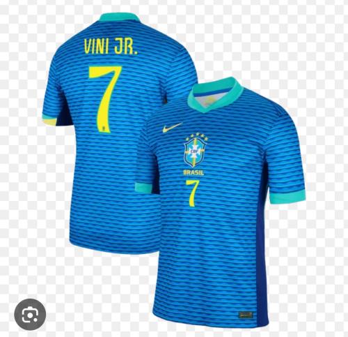 Fan Version 2024 Brazil VINI JR. 7 Away Soccer Jersey Brasil Camisetas de Futbol