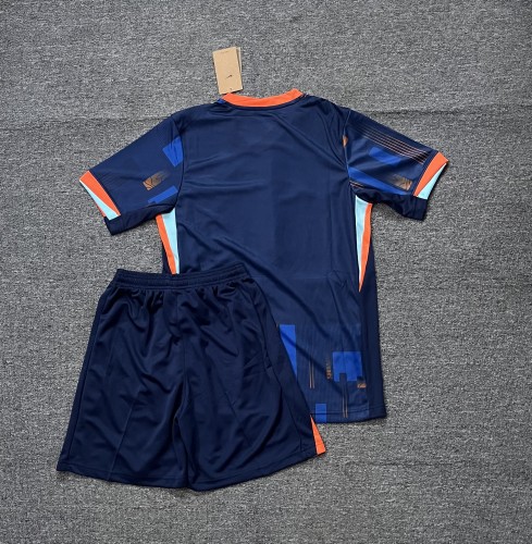 Adult Uniform 2024 Netherlands Away Soccer Jersey Shorts Holland Football Set