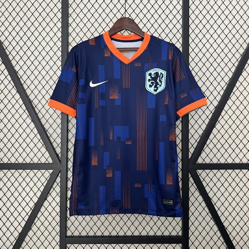 Fans Version 2024 Netherlands Away Soccer Jersey Holland Football Shirt