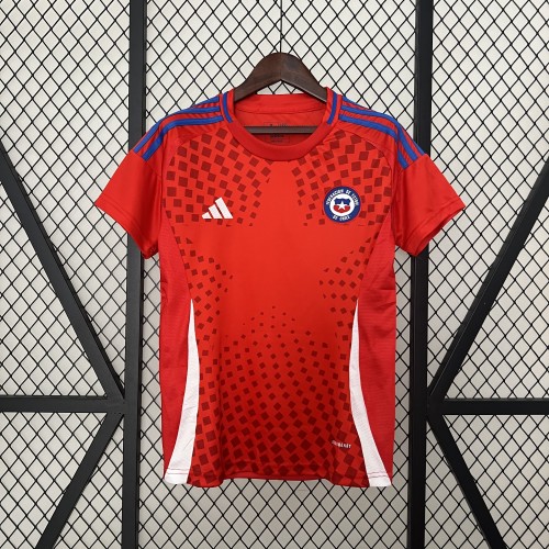 Women Chile 2024 Home Soccer Jersey Girl Football Shirt