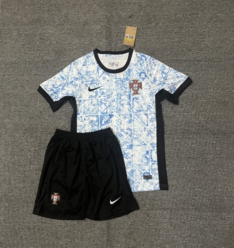 Adult Uniform Portugal 2024 Away Soccer Jersey Shorts Football Kit