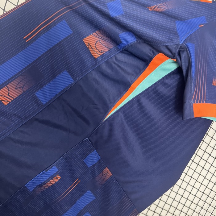 Fans Version 2024 Netherlands Away Soccer Jersey Holland Football Shirt