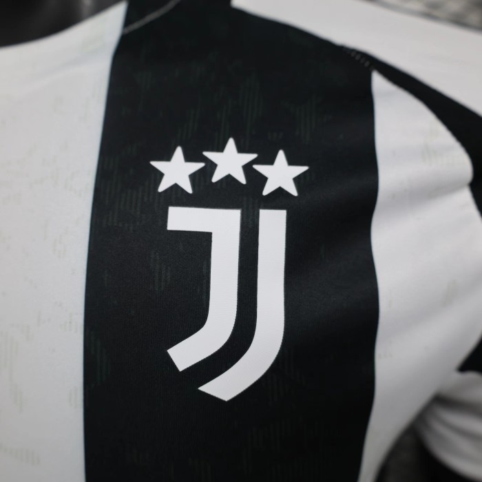 Maillot Juve Shirt Player Version 2024-2025 Juventus Home Soccer Jersey Football Shirt