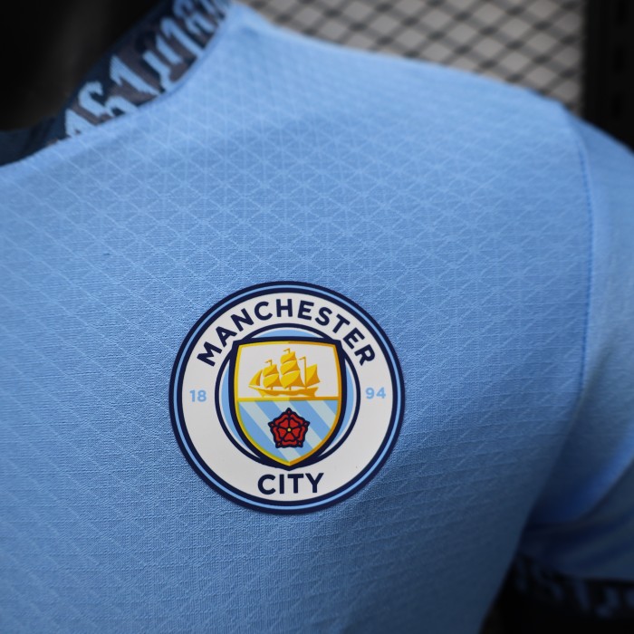 Player Version Manchester City 2024-2025 Home Soccer Jersey Man City Football Shirt