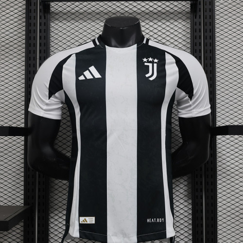 Maillot Juve Shirt Player Version 2024-2025 Juventus Home Soccer Jersey Football Shirt