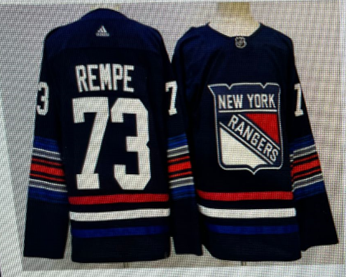Men's New York Rangers 73 Matt Rempe Navy Alternate Authentic Jersey
