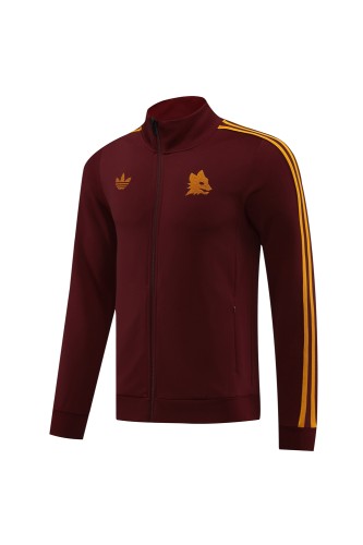 2024 As Roma Red Soccer Training Jacket