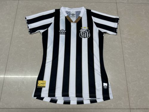 Women Santos 2024-2025 Away Soccer Jersey Girl Football Shirt