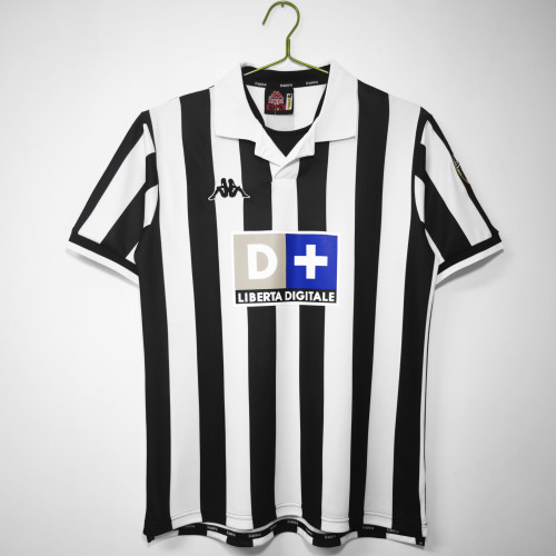 Retro Jersey 1998-1999 Juventus Home Soccer Jersey Vintage Football Shirt