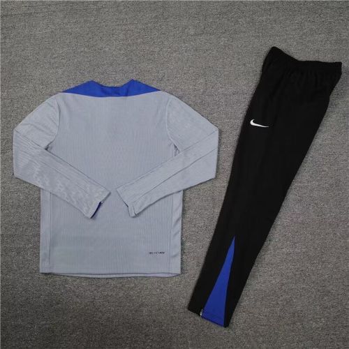 2024 Inter Milan Grey Soccer Training Sweater and Pants