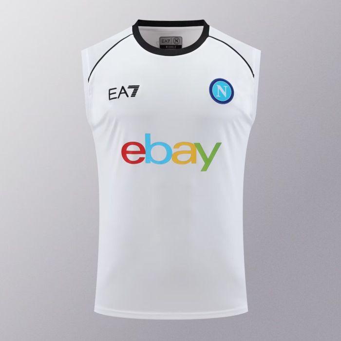 2023-2024 Napoli White Soccer Vest Football Shirt