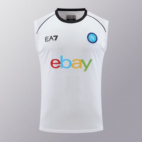 2023-2024 Napoli White Soccer Vest Football Shirt