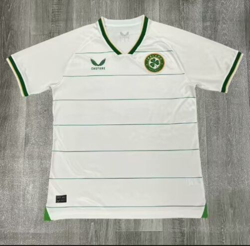 Fans Version Ireland 2024 Away White Soccer Jersey Football Shirt