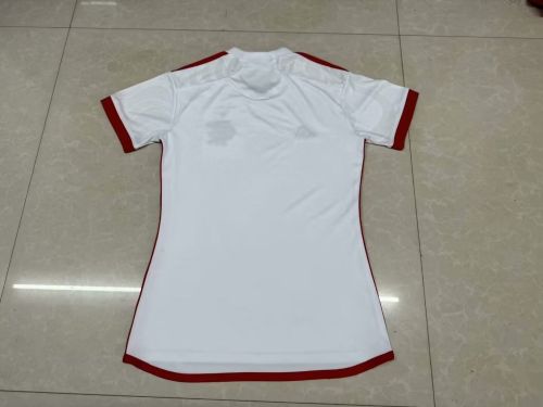 Women Flamengo 2024-2025 Away White Soccer Jersey Girl Football Shirt