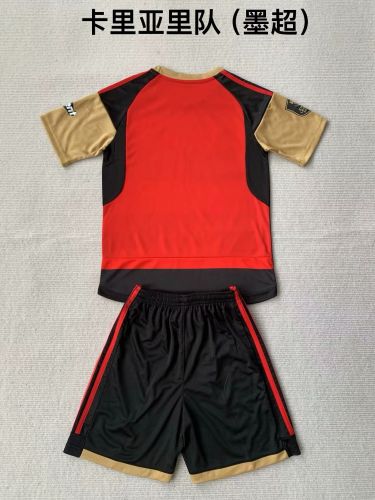 Youth Uniform Kids Kit 2024-2025 Peluche Caligari Home Soccer Jersey Shorts Child Football Set